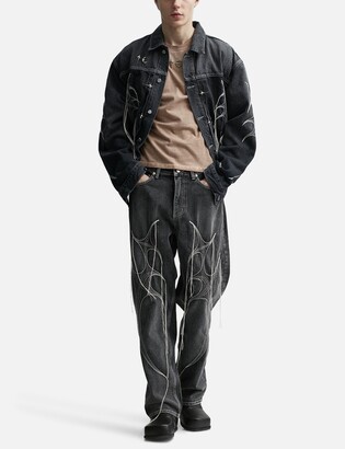 ジャケット・アウター Thug Club TRIBAL TREE DENIM JACKET THUG CLUB サグクラブ Tribal Tree Denim Jacket トライバル